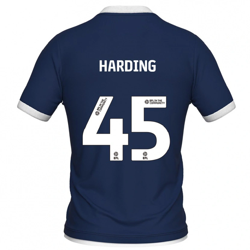 Danxen Kinder Wes Harding #45 Marine Weiß Heimtrikot Trikot 2025/26 T-Shirt