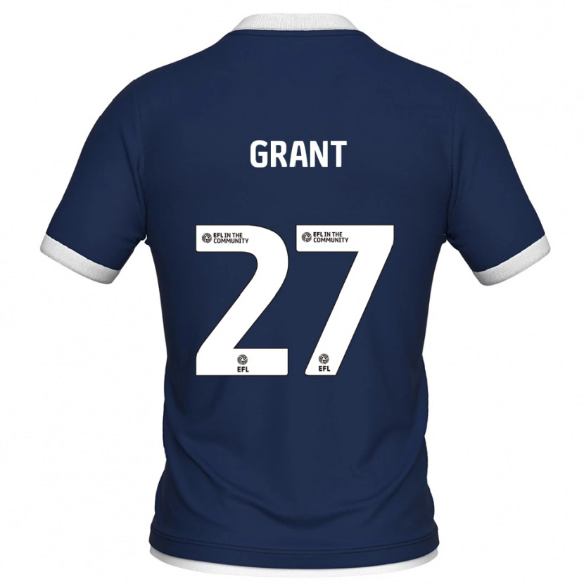 Danxen Kinder Kamarl Grant #27 Marine Weiß Heimtrikot Trikot 2025/26 T-Shirt