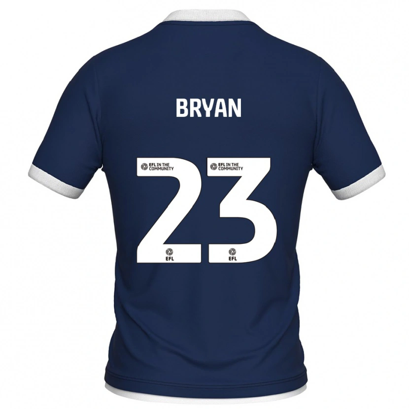 Danxen Kinder Joe Bryan #23 Marine Weiß Heimtrikot Trikot 2025/26 T-Shirt