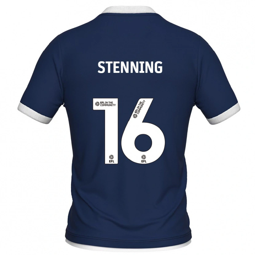 Danxen Kinder Ellie Stenning #16 Marine Weiß Heimtrikot Trikot 2025/26 T-Shirt