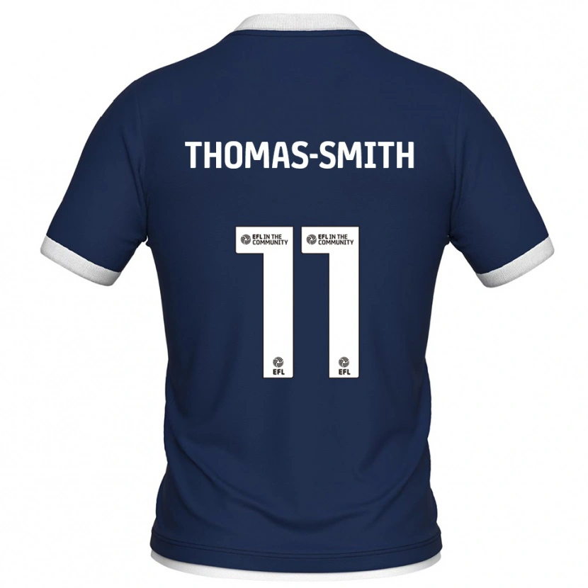 Danxen Kinder Jaydon Thomas-Smith #11 Marine Weiß Heimtrikot Trikot 2025/26 T-Shirt
