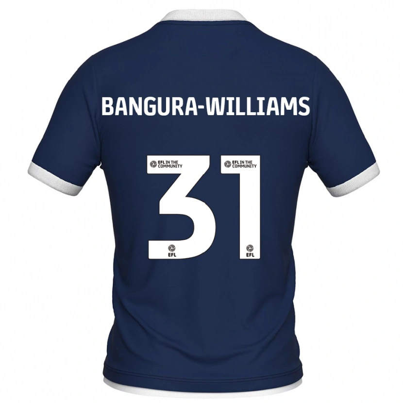 Danxen Kinder Ra'ees Bangura-Williams #31 Marine Weiß Heimtrikot Trikot 2025/26 T-Shirt