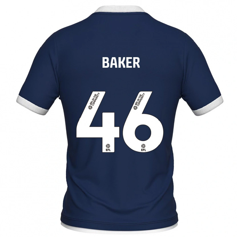 Danxen Kinder Frankie Baker #46 Marine Weiß Heimtrikot Trikot 2025/26 T-Shirt