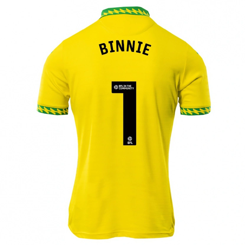 Danxen Kinder Ethan Binnie #1 Weiß Grün Heimtrikot Trikot 2025/26 T-Shirt