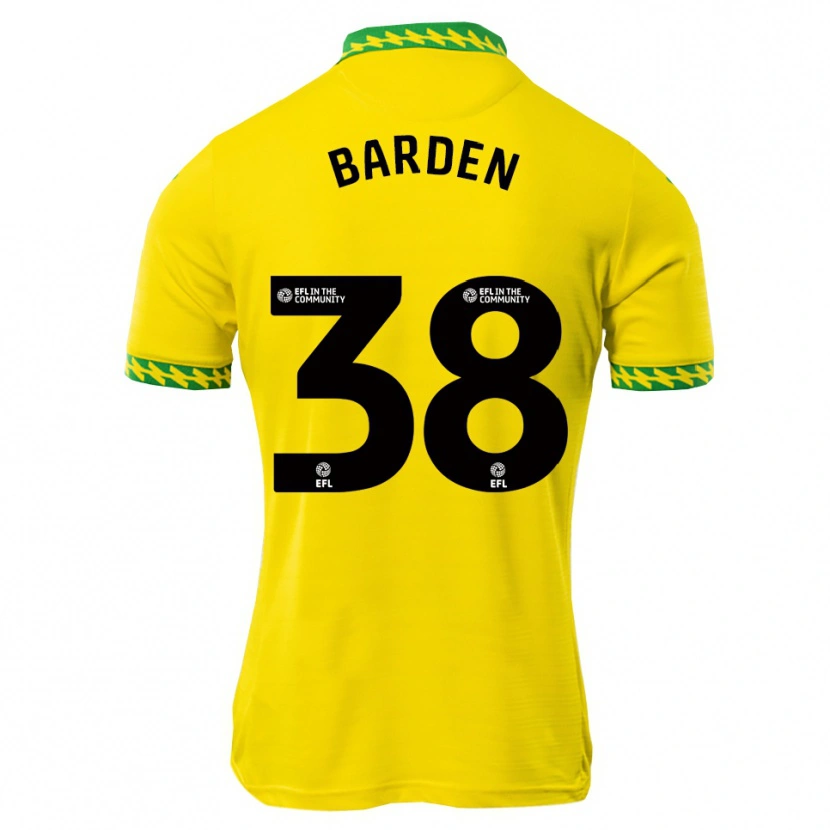 Danxen Kinder Daniel Barden #38 Weiß Grün Heimtrikot Trikot 2025/26 T-Shirt