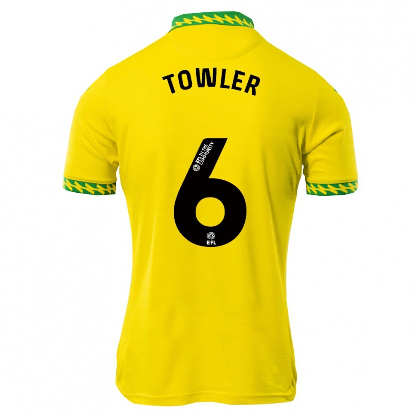 Danxen Kinder Luke Towler #6 Weiß Grün Heimtrikot Trikot 2025/26 T-Shirt