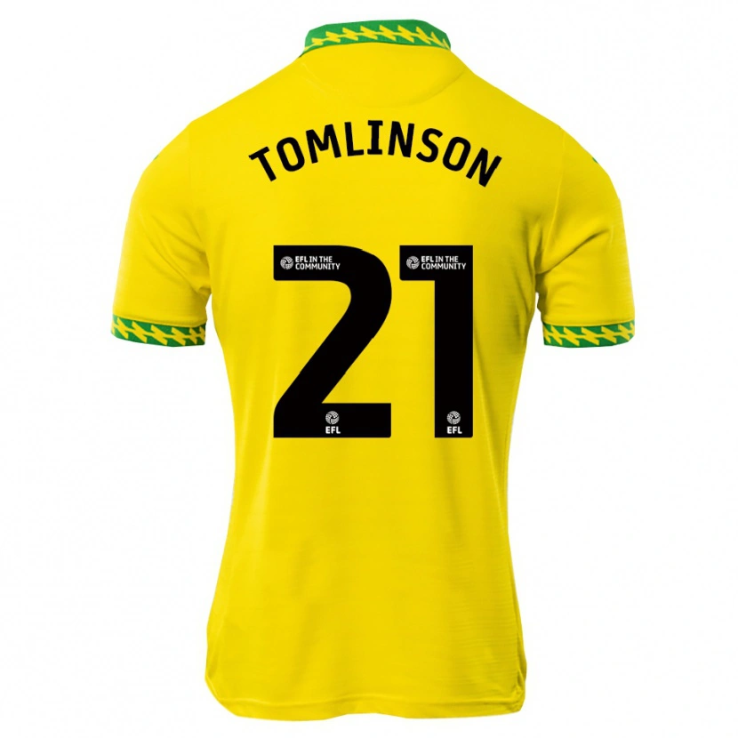 Danxen Kinder Lauren Tomlinson #21 Weiß Grün Heimtrikot Trikot 2025/26 T-Shirt
