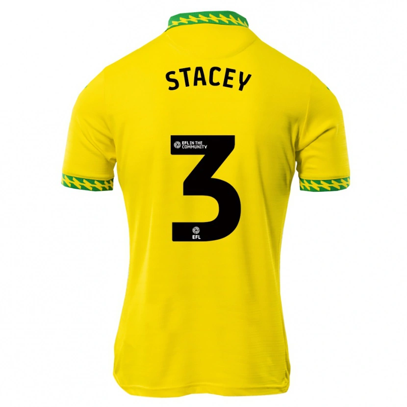 Danxen Kinder Jack Stacey #3 Weiß Grün Heimtrikot Trikot 2025/26 T-Shirt