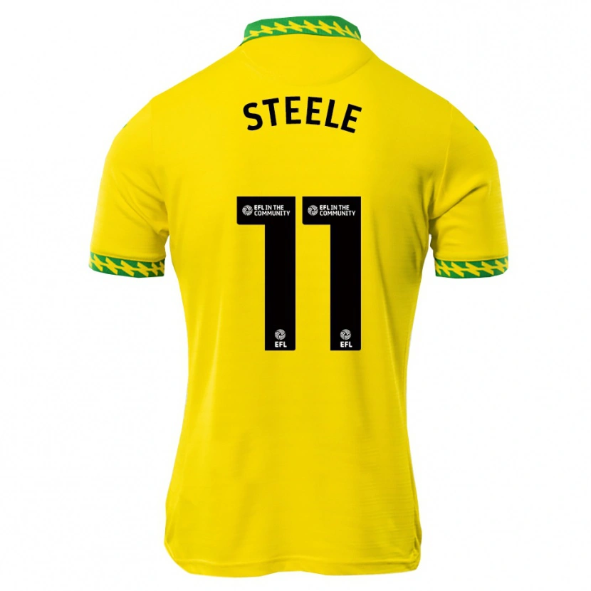 Danxen Kinder Kahlil Steele #11 Weiß Grün Heimtrikot Trikot 2025/26 T-Shirt