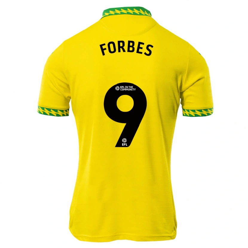 Danxen Kinder Brandon Forbes #9 Weiß Grün Heimtrikot Trikot 2025/26 T-Shirt