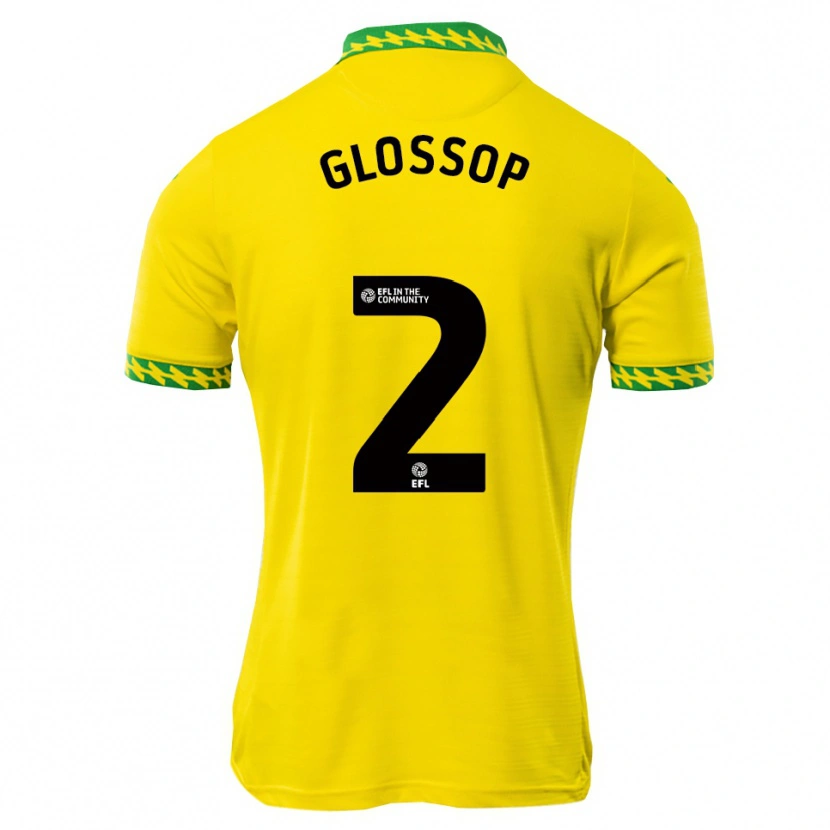 Danxen Kinder Jake Glossop #2 Weiß Grün Heimtrikot Trikot 2025/26 T-Shirt