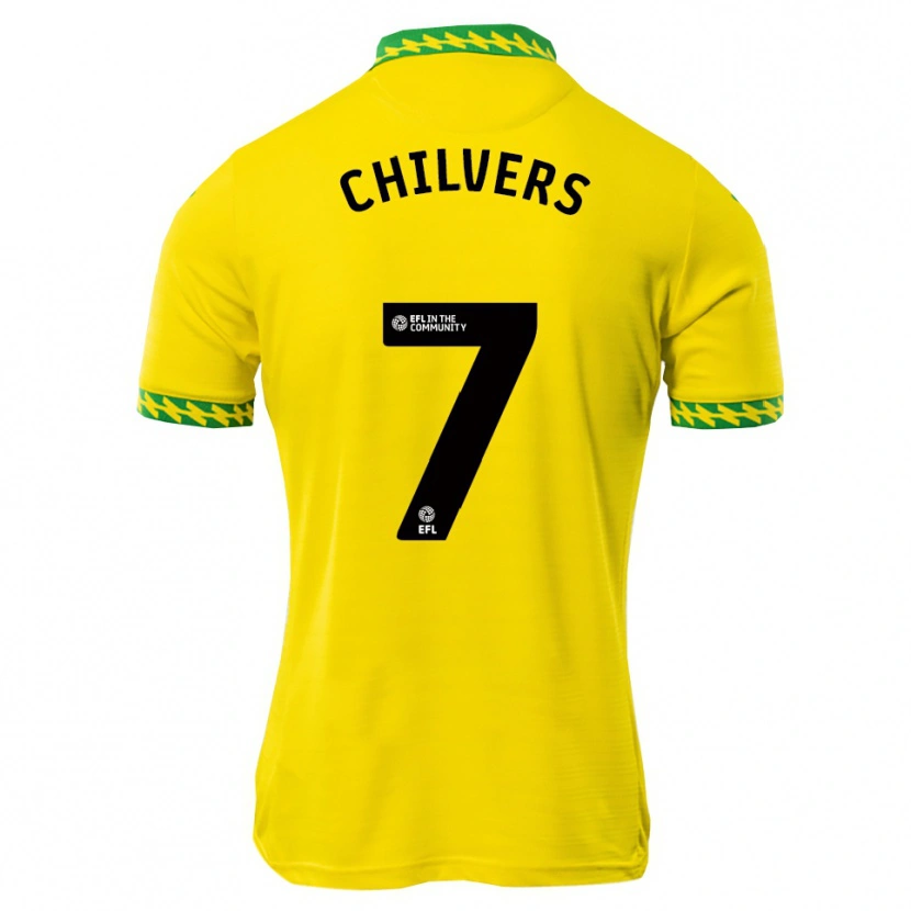 Danxen Kinder Toby Chilvers #7 Weiß Grün Heimtrikot Trikot 2025/26 T-Shirt