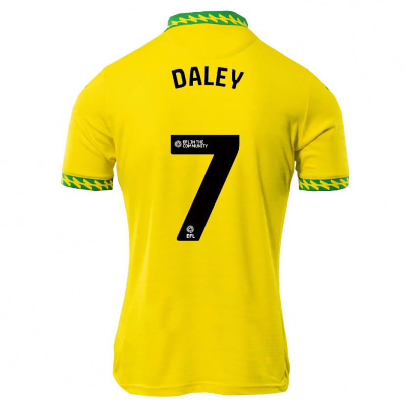 Danxen Kinder Damari Daley #7 Weiß Grün Heimtrikot Trikot 2025/26 T-Shirt