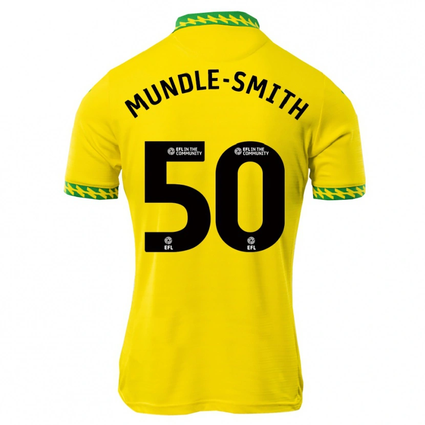 Danxen Kinder Errol Mundle-Smith #50 Weiß Grün Heimtrikot Trikot 2025/26 T-Shirt