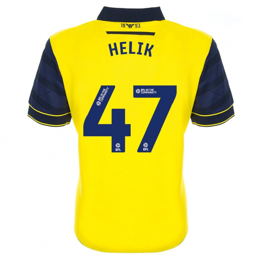 Danxen Kinder Michal Helik #47 Gelb Marine Heimtrikot Trikot 2025/26 T-Shirt