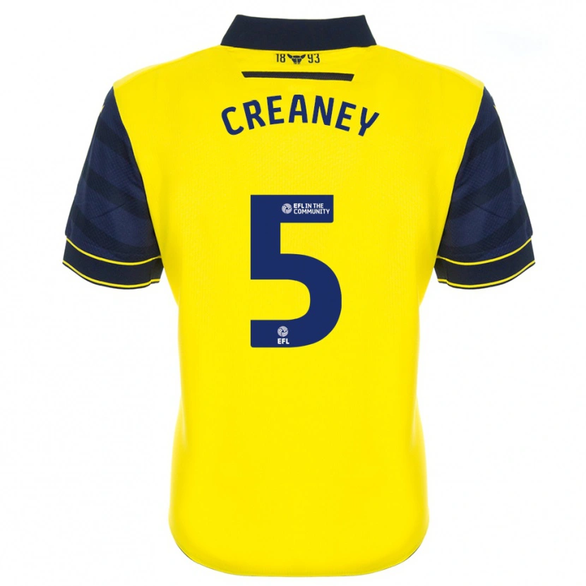 Danxen Kinder Zoe Creaney #5 Gelb Marine Heimtrikot Trikot 2025/26 T-Shirt