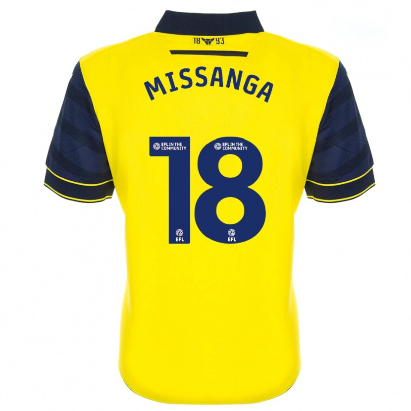 Danxen Kinder Mo Missanga #18 Gelb Marine Heimtrikot Trikot 2025/26 T-Shirt