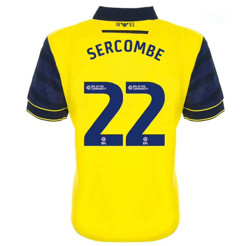 Danxen Kinder Paris Sercombe #22 Gelb Marine Heimtrikot Trikot 2025/26 T-Shirt