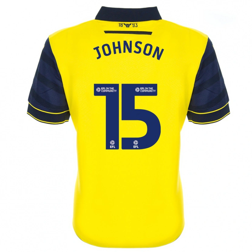 Danxen Kinder Joshua Johnson #15 Gelb Marine Heimtrikot Trikot 2025/26 T-Shirt