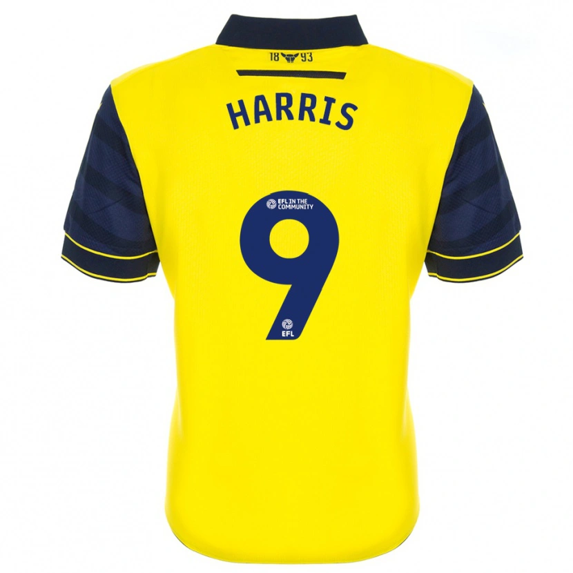 Danxen Kinder Mark Harris #9 Gelb Marine Heimtrikot Trikot 2025/26 T-Shirt