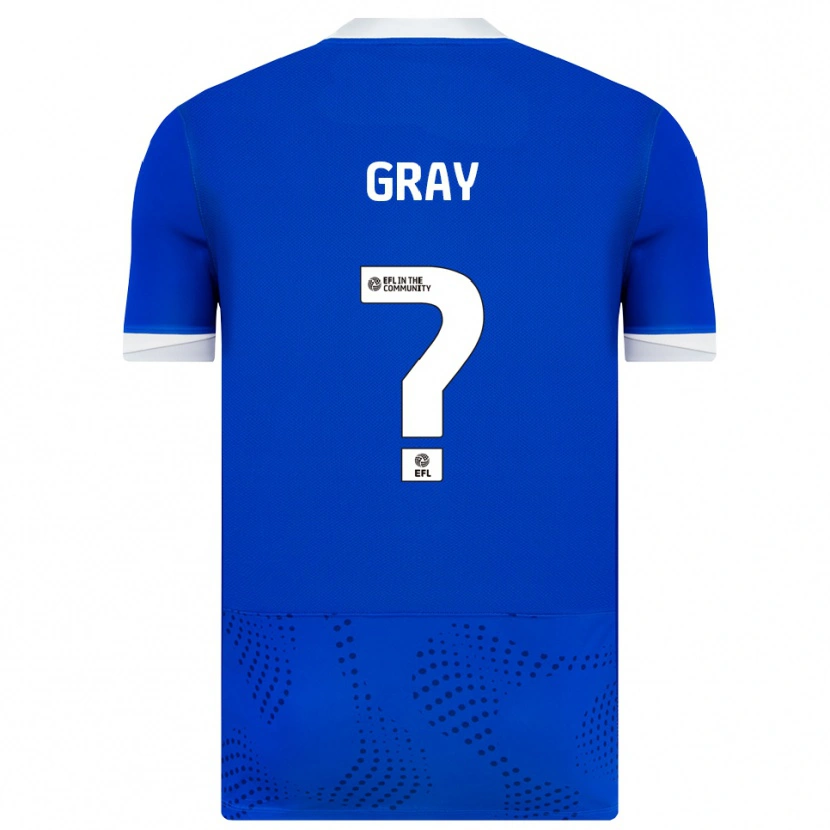 Danxen Kinder Jessica Gray #0 Blau Weiß Heimtrikot Trikot 2025/26 T-Shirt