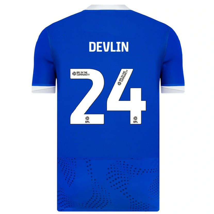 Danxen Kinder Terry Devlin #24 Blau Weiß Heimtrikot Trikot 2025/26 T-Shirt