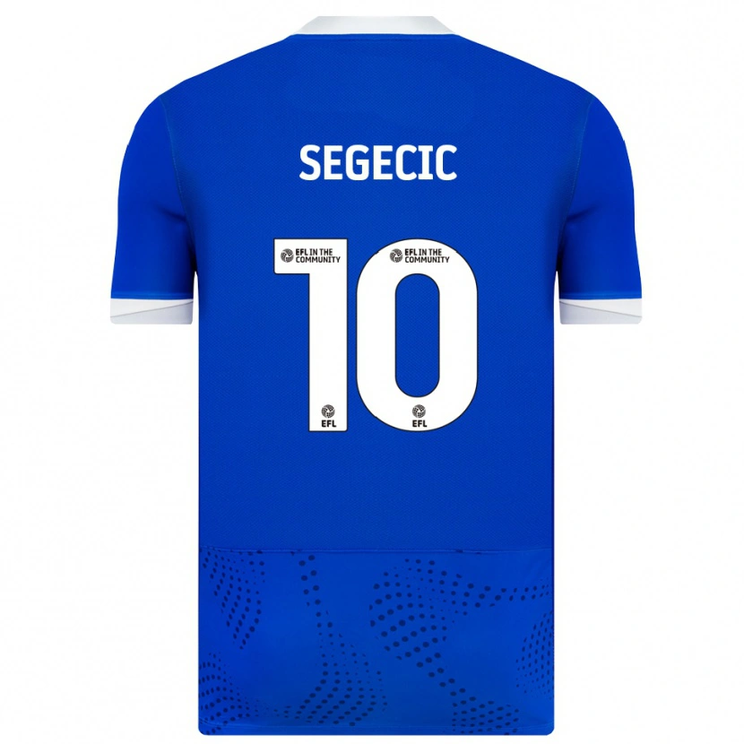 Danxen Kinder Adrian Segecic #10 Blau Weiß Heimtrikot Trikot 2025/26 T-Shirt