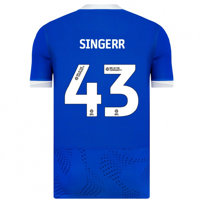 Danxen Kinder Olutayo Singerr #43 Blau Weiß Heimtrikot Trikot 2025/26 T-Shirt