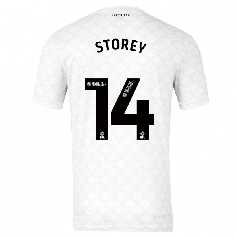 Danxen Kinder Jordan Storey #14 Weiß Rot Heimtrikot Trikot 2025/26 T-Shirt