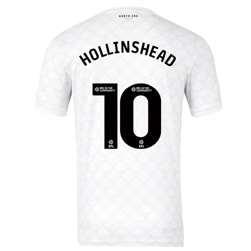 Danxen Kinder Emily Hollinshead #10 Weiß Rot Heimtrikot Trikot 2025/26 T-Shirt