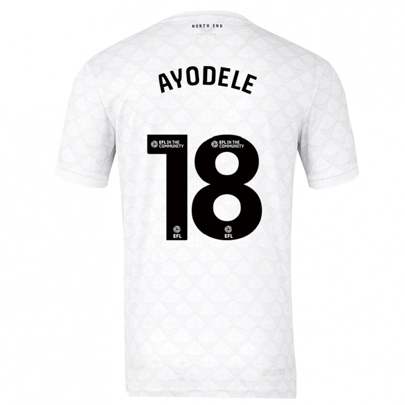Danxen Kinder Michael Ayodele #18 Weiß Rot Heimtrikot Trikot 2025/26 T-Shirt
