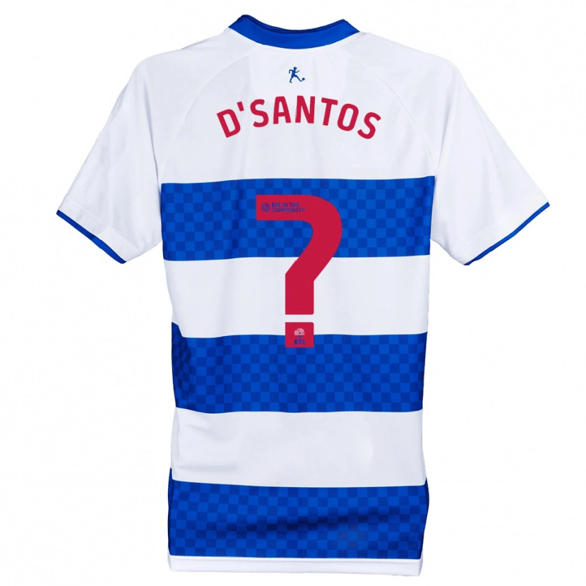 Danxen Kinder Meila D'santos #0 Blau Weiß Heimtrikot Trikot 2025/26 T-Shirt