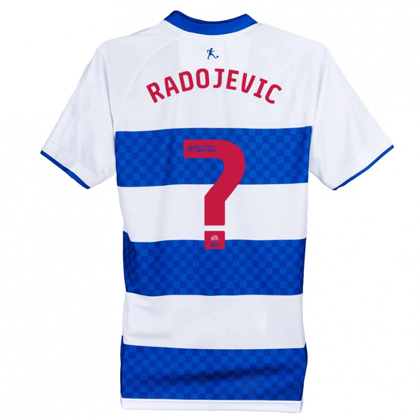 Danxen Kinder Luka Radojevic #0 Blau Weiß Heimtrikot Trikot 2025/26 T-Shirt