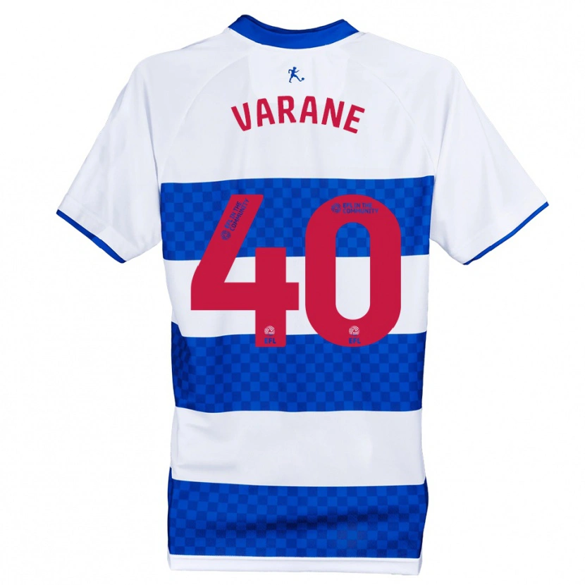 Danxen Kinder Jonathan Varane #40 Blau Weiß Heimtrikot Trikot 2025/26 T-Shirt