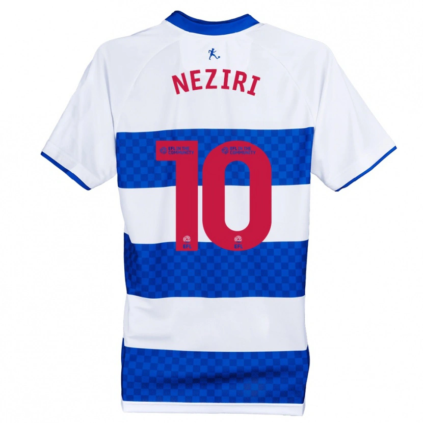 Danxen Kinder Enis Neziri #10 Blau Weiß Heimtrikot Trikot 2025/26 T-Shirt