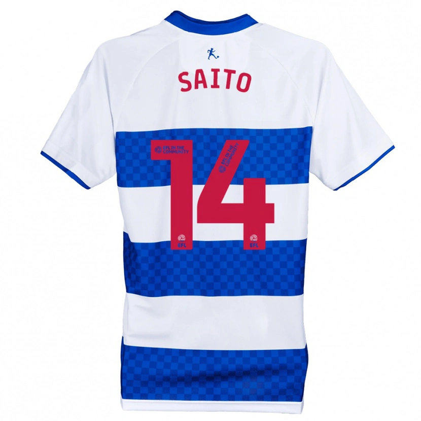 Danxen Kinder Koki Saito #14 Blau Weiß Heimtrikot Trikot 2025/26 T-Shirt