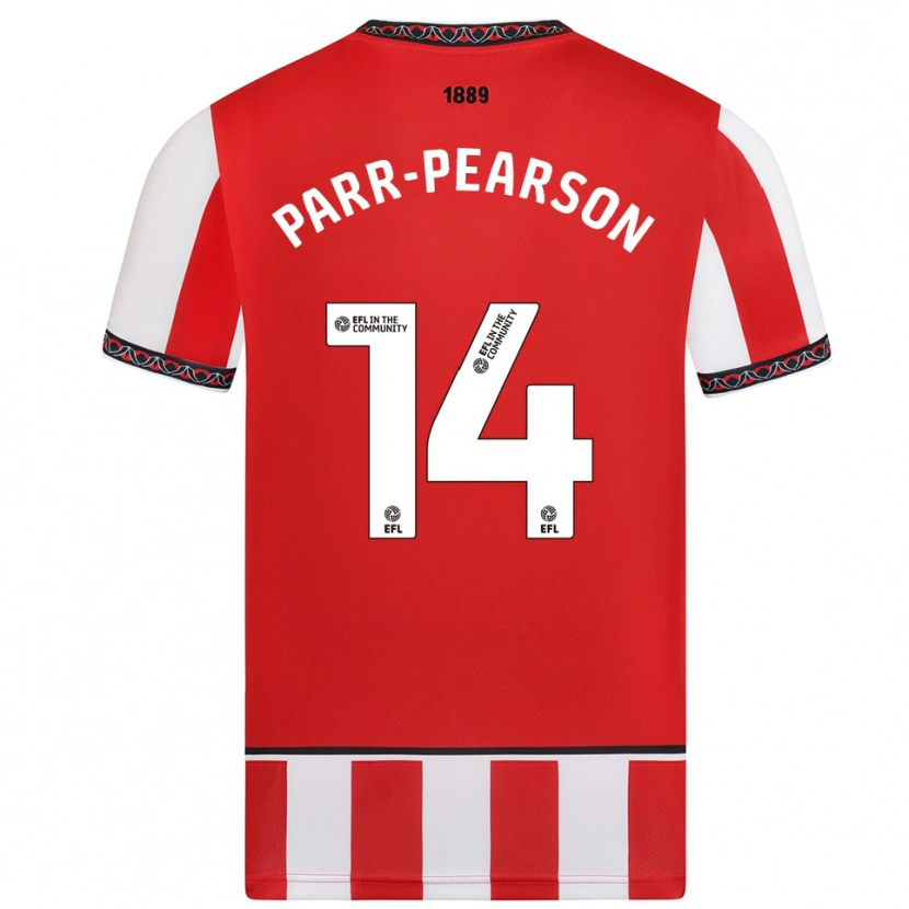 Danxen Kinder Marley Parr-Pearson #14 Rot Weiß Heimtrikot Trikot 2025/26 T-Shirt