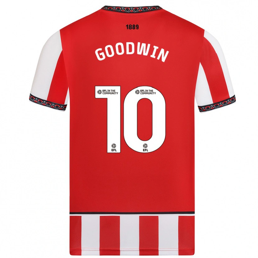 Danxen Kinder Isobel Goodwin #10 Rot Weiß Heimtrikot Trikot 2025/26 T-Shirt