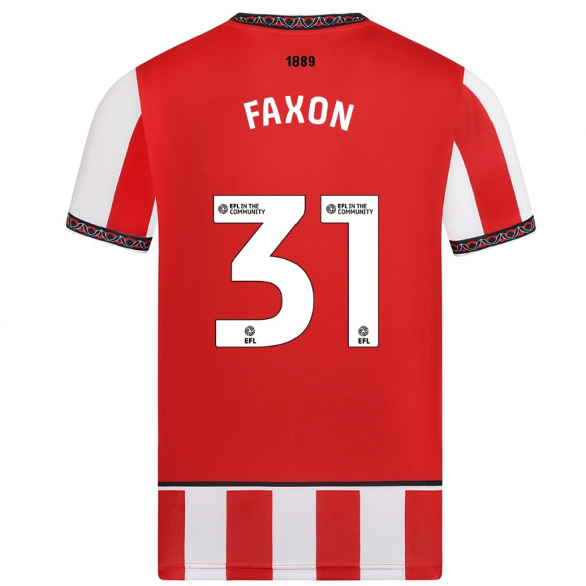 Danxen Kinder Luke Faxon #31 Rot Weiß Heimtrikot Trikot 2025/26 T-Shirt