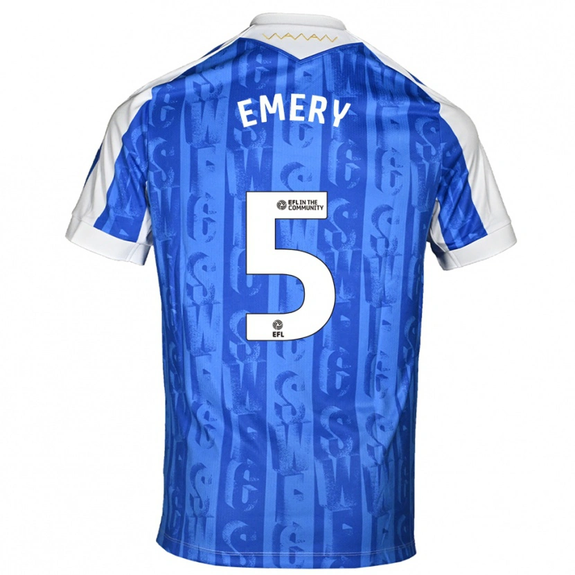 Danxen Kinder Joe Emery #5 Blau Weiß Heimtrikot Trikot 2025/26 T-Shirt