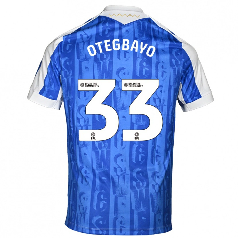 Danxen Kinder Gabriel Otegbayo #33 Blau Weiß Heimtrikot Trikot 2025/26 T-Shirt