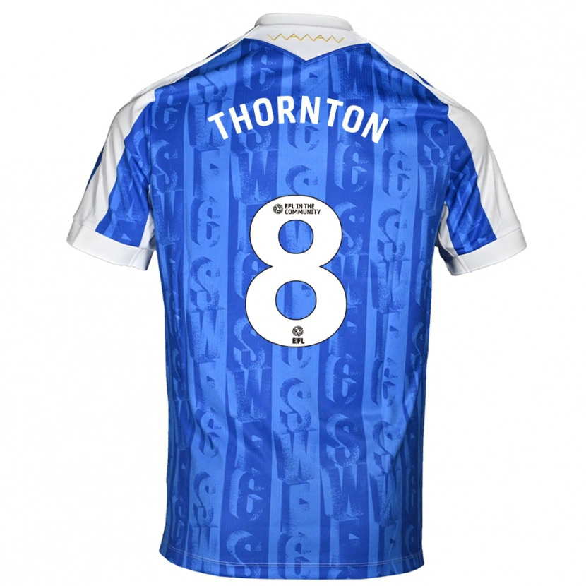 Danxen Kinder Jarvis Thornton #8 Blau Weiß Heimtrikot Trikot 2025/26 T-Shirt