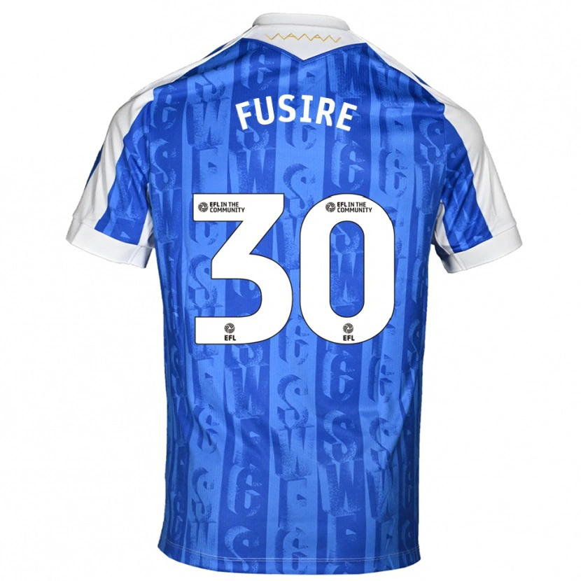 Danxen Kinder Sean Fusire #30 Blau Weiß Heimtrikot Trikot 2025/26 T-Shirt