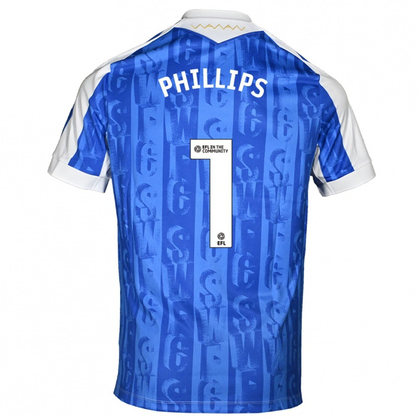 Danxen Kinder Jack Phillips #1 Blau Weiß Heimtrikot Trikot 2025/26 T-Shirt