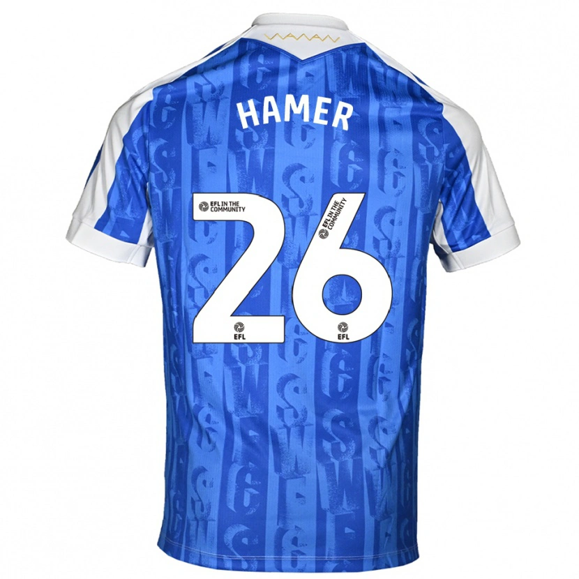 Danxen Kinder Ben Hamer #26 Blau Weiß Heimtrikot Trikot 2025/26 T-Shirt