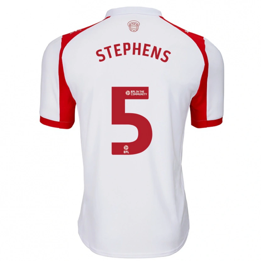 Danxen Kinder Jack Stephens #5 Weiß Rot Heimtrikot Trikot 2025/26 T-Shirt
