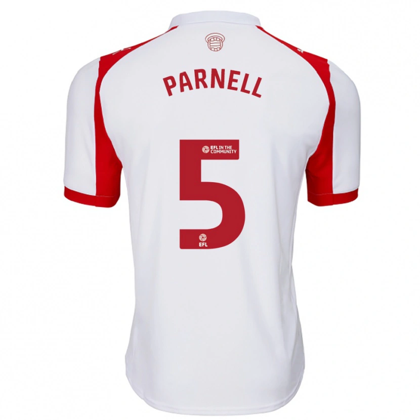 Danxen Kinder Rosanna Parnell #5 Weiß Rot Heimtrikot Trikot 2025/26 T-Shirt