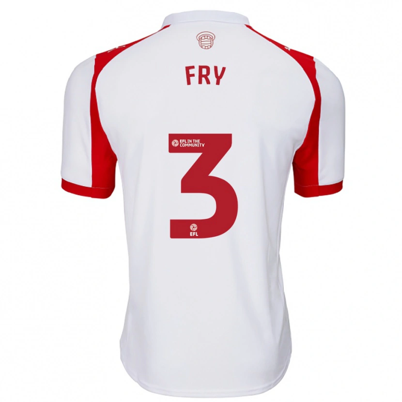 Danxen Kinder Max Fry #3 Weiß Rot Heimtrikot Trikot 2025/26 T-Shirt
