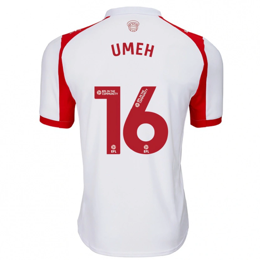 Danxen Kinder Leo Umeh #16 Weiß Rot Heimtrikot Trikot 2025/26 T-Shirt