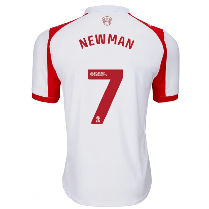 Danxen Kinder Oli Newman #7 Weiß Rot Heimtrikot Trikot 2025/26 T-Shirt